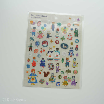 Cozyca x Aiko Fukawa PET Stickers - Cat