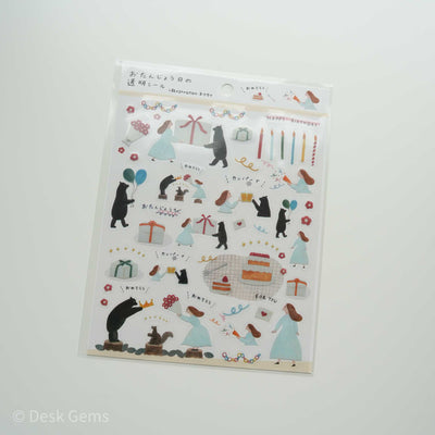 Cozyca x Necktie PET Stickers - Birthday