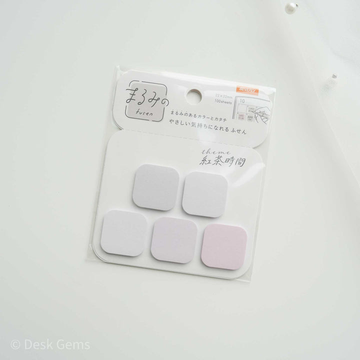 Beverly Pastel Colors Sticky Notes - Mini - Black Tea