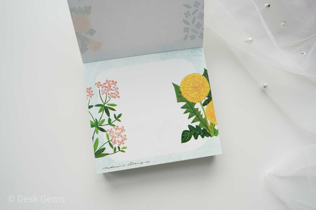 Cozyca x Midori Asano Block Memo Pad - Fleur