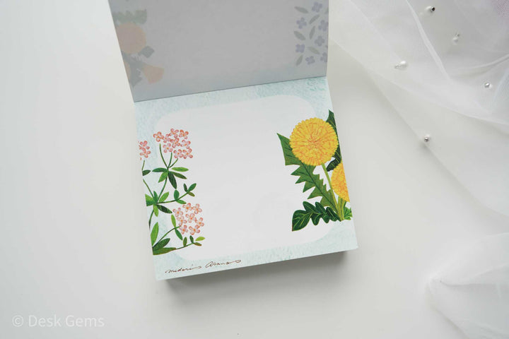 Cozyca x Midori Asano Block Memo Pad - Fleur