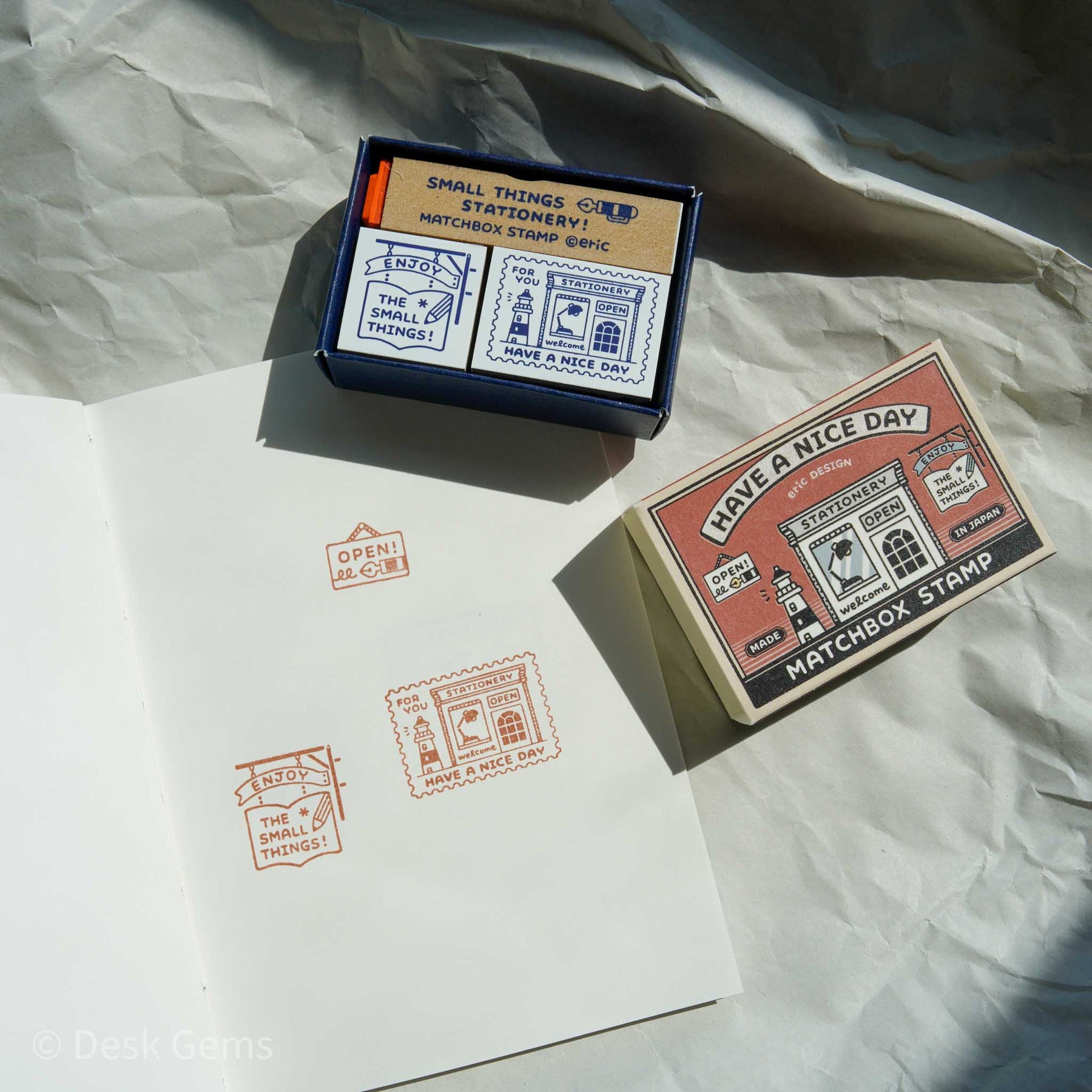 Eric Small Things Eric Small Things x SANBY Matchbox Stamp Sets – Desk Gems