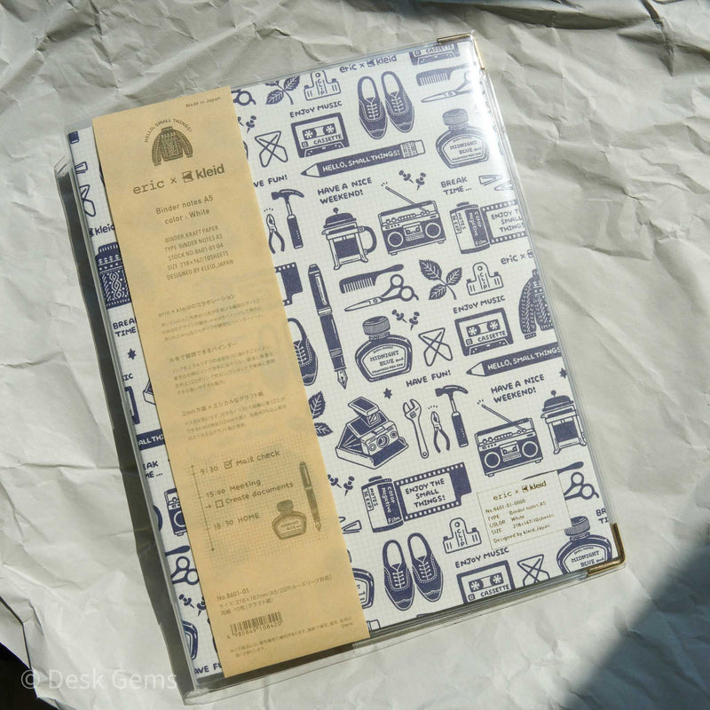 Eric Small Things Eric Small Things x Kleid Binder Notebook - Gold Trims – Desk Gems