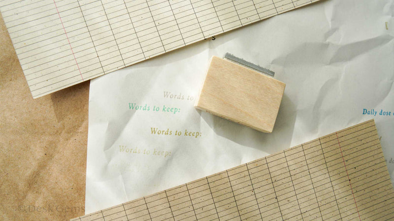 New Phavourite PC 9pt.(4) Tiny Text Rubber Stamp Set