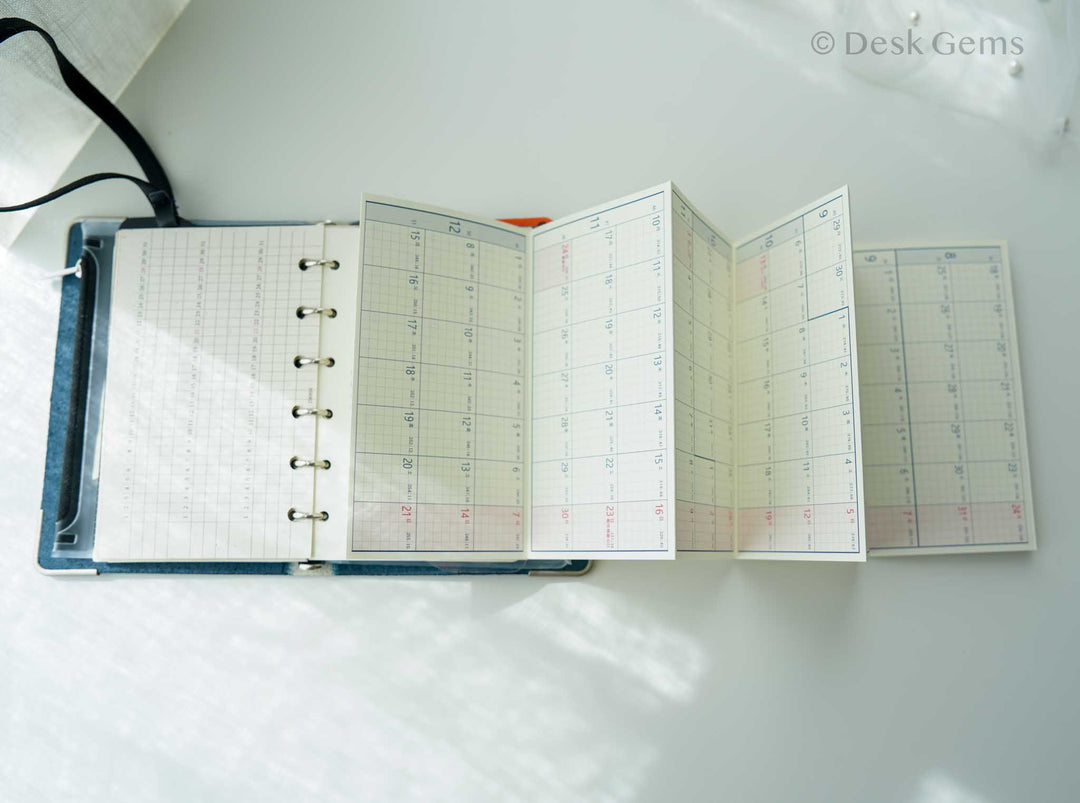 Atabo Accordion Fold Calendar Insert - 2025