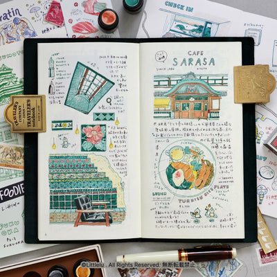 Littlelu Illustrated Sketches Booklet Set - Foodie 6