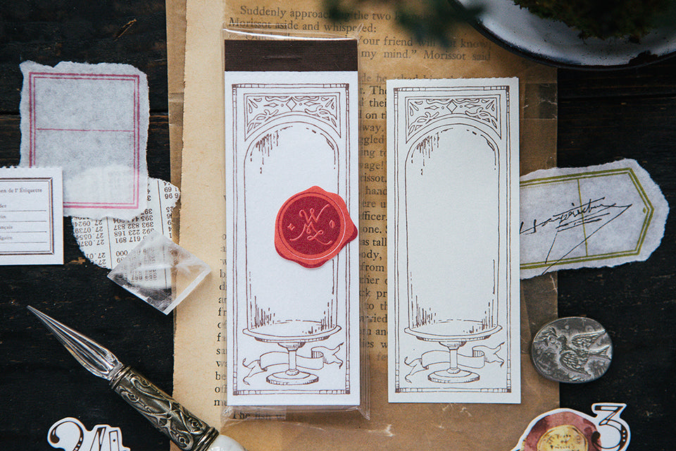 OURS Glass Dome letterpress label book