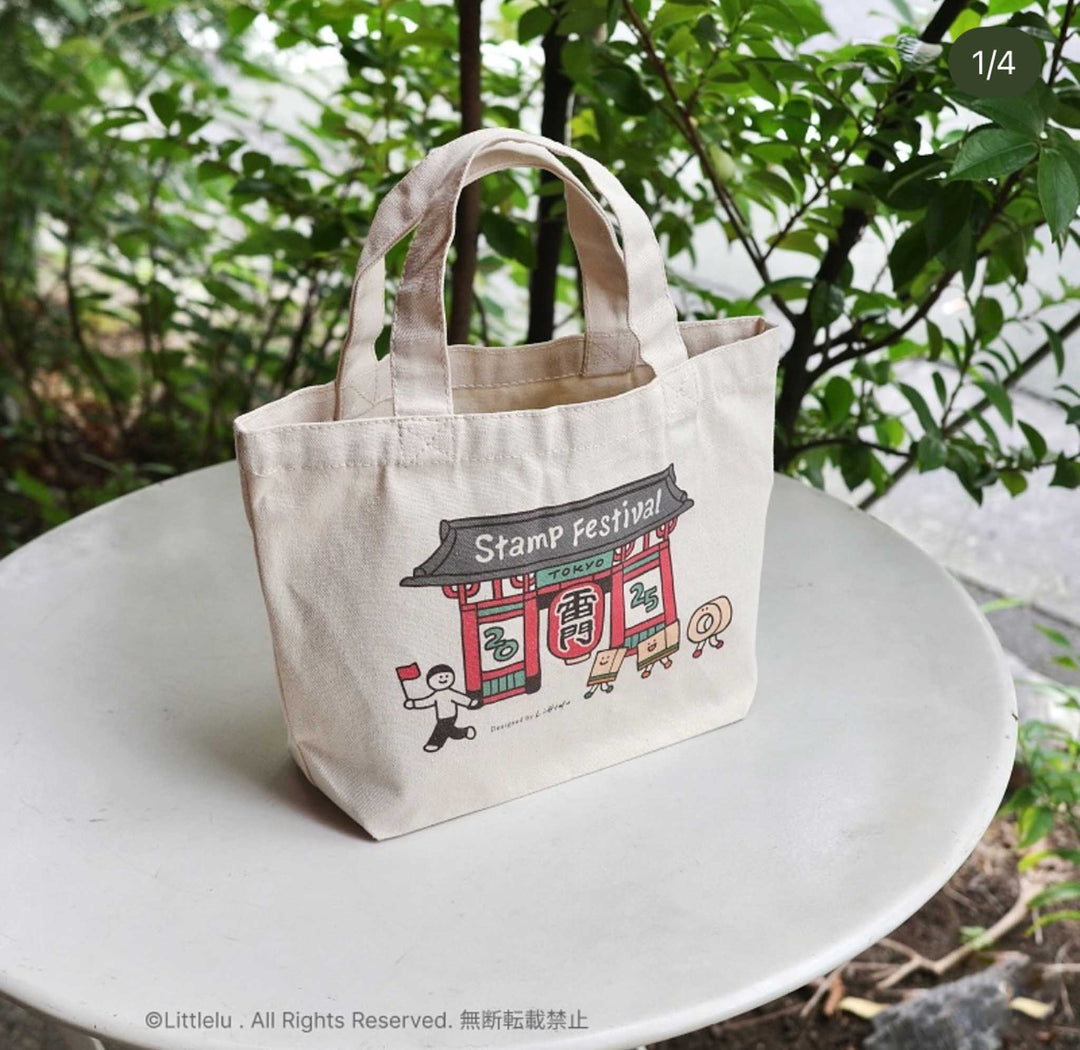 Littlelu Mini Canvas Tote - Stamp Festival Limited Edition