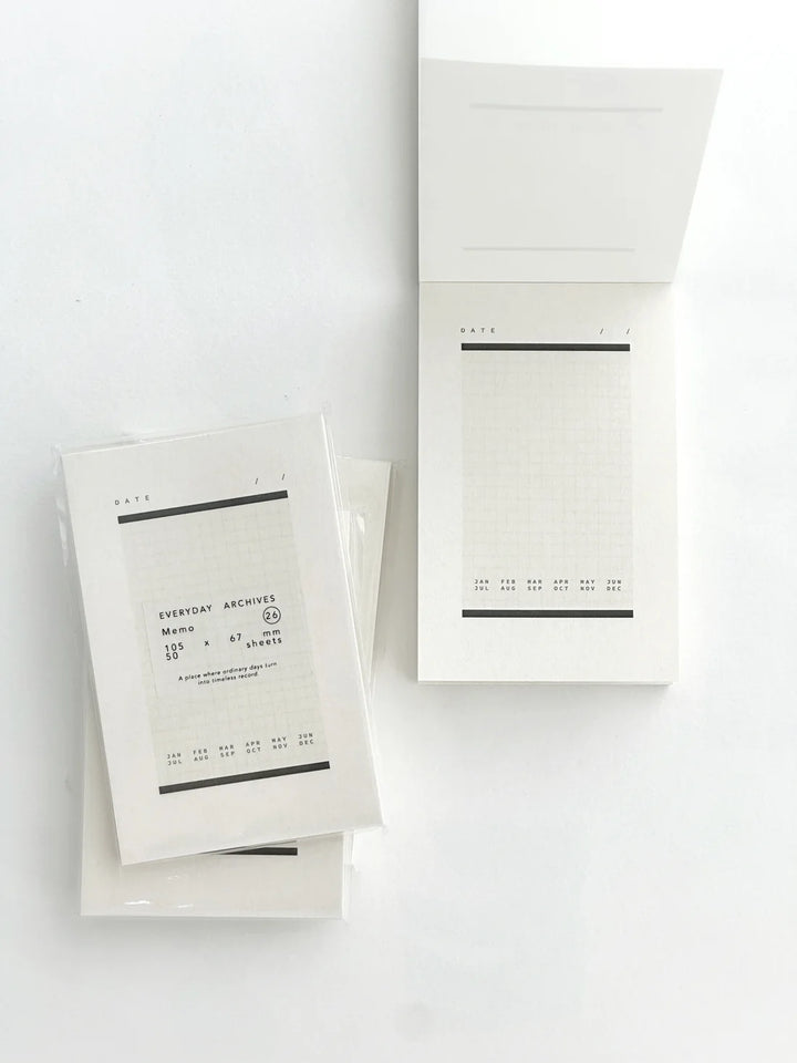 NYRET Design Original Memo Pad (No.25 - No.30) - Everyday Archives