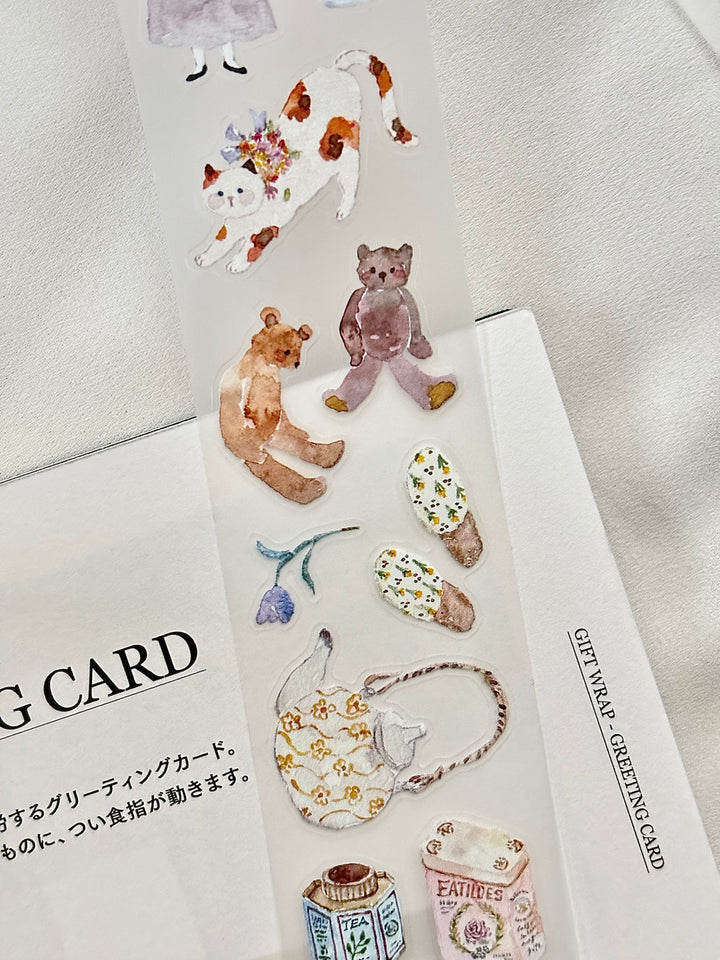 Pion Kiss-cut Matte PET Tape - Dear,