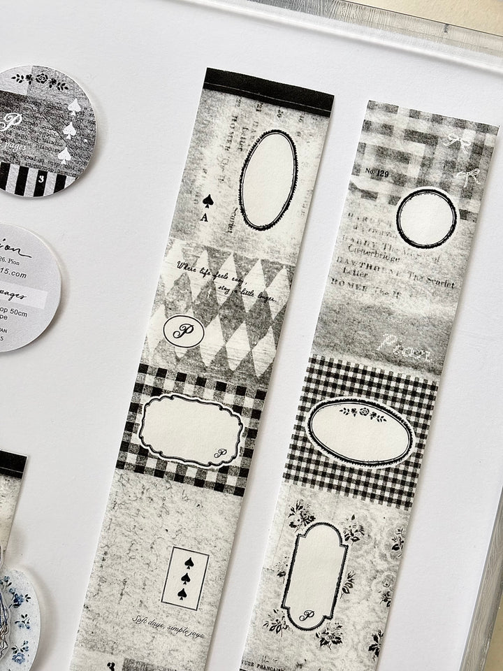 Pion Washi Tape - Black Pages