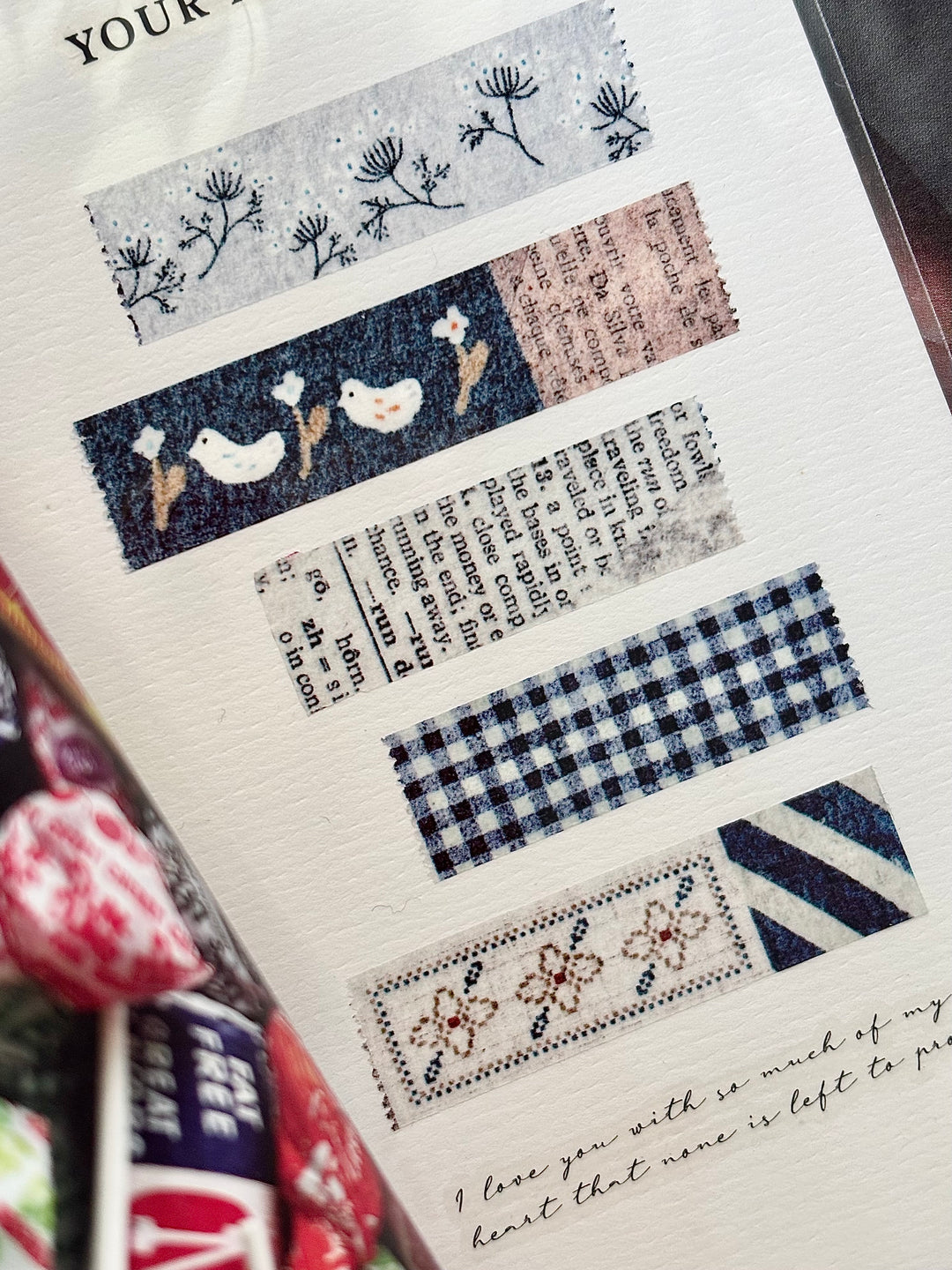 Pion Washi Tape - Vintage Garden - A