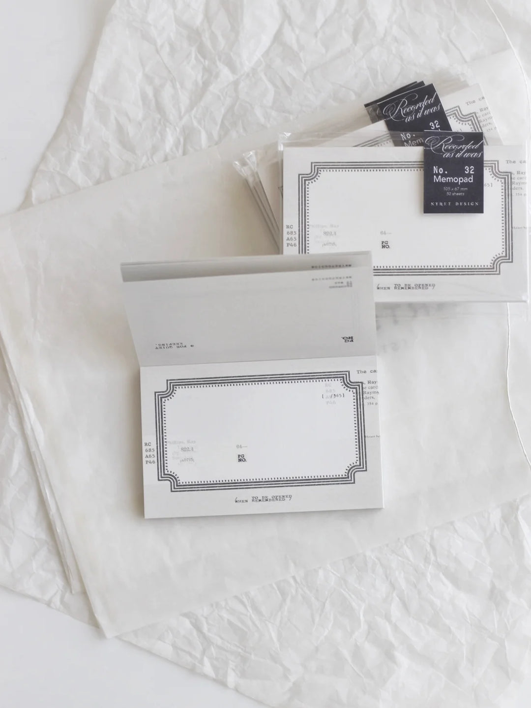 NYRET Design Original Memo Pad (No.31 - No.34) - Recorded as it was