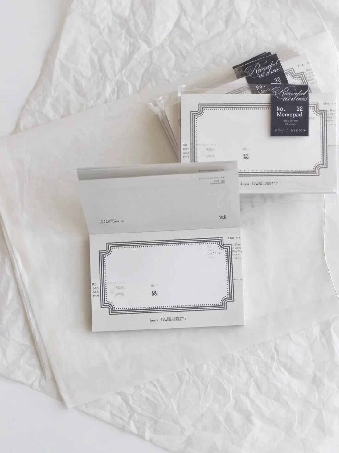 NYRET Design Original Memo Pad (No.31 - No.34) - Recorded as it was