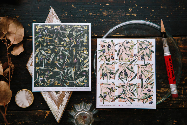 OURS Olive Branches Stamp Sticker 