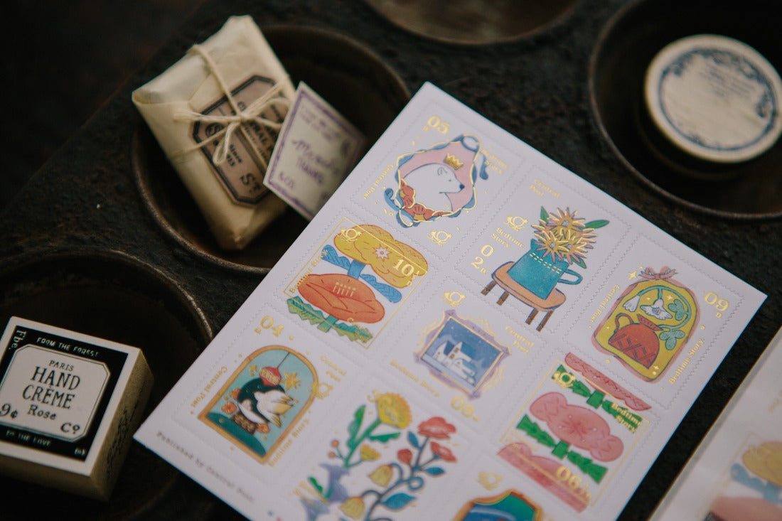 OURS Bedtime Story Stamp Sticker