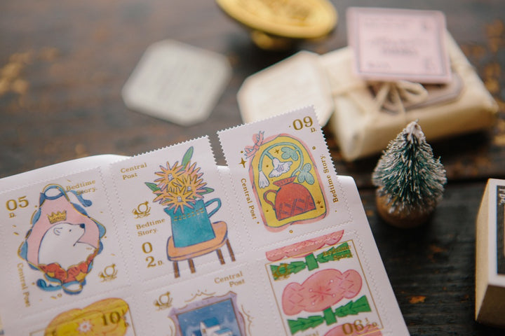 OURS Bedtime Story Stamp Sticker
