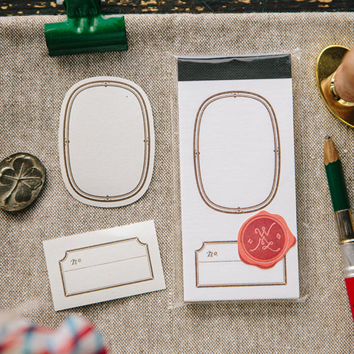 OURS Ellipse Label Letterpress Book