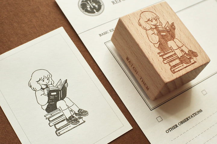 Watch_Them Original Stamp - Chill Time - Girl and Books