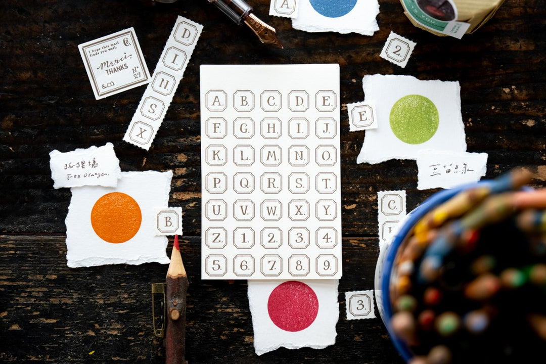 OURS Letterpress Book - Alphabet and Numbers (Framed)