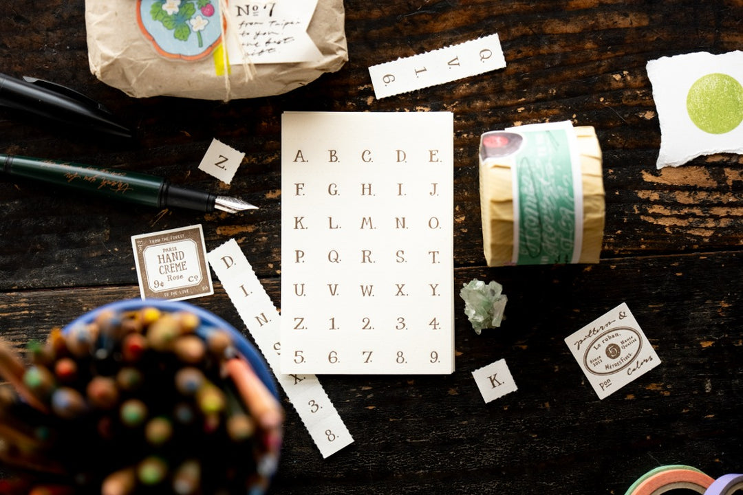 OURS Letterpress Book - Alphabet and Numbers (No Frame)