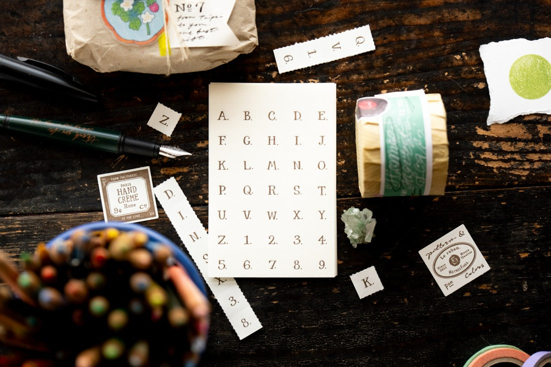OURS Letterpress Book - Alphabet and Numbers (No Frame)