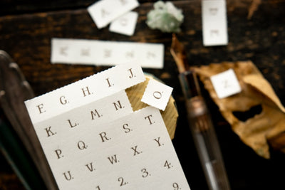 OURS Letterpress Book - Alphabet and Numbers (No Frame)