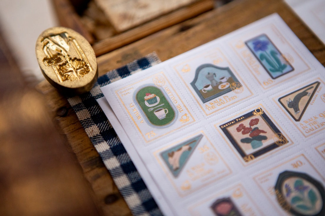 OURS A Walk in the Gallery Stamp Sticker