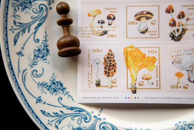 OURS Mushroom Recipe Stamp Sticker