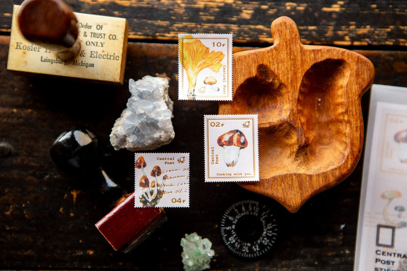 OURS Mushroom Recipe Stamp Sticker