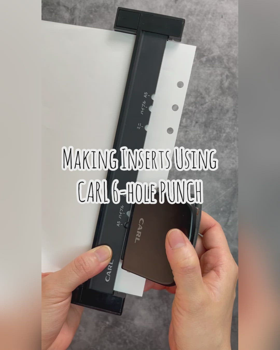 Carl 6 Hole Punch - Refill/Inserts Maker