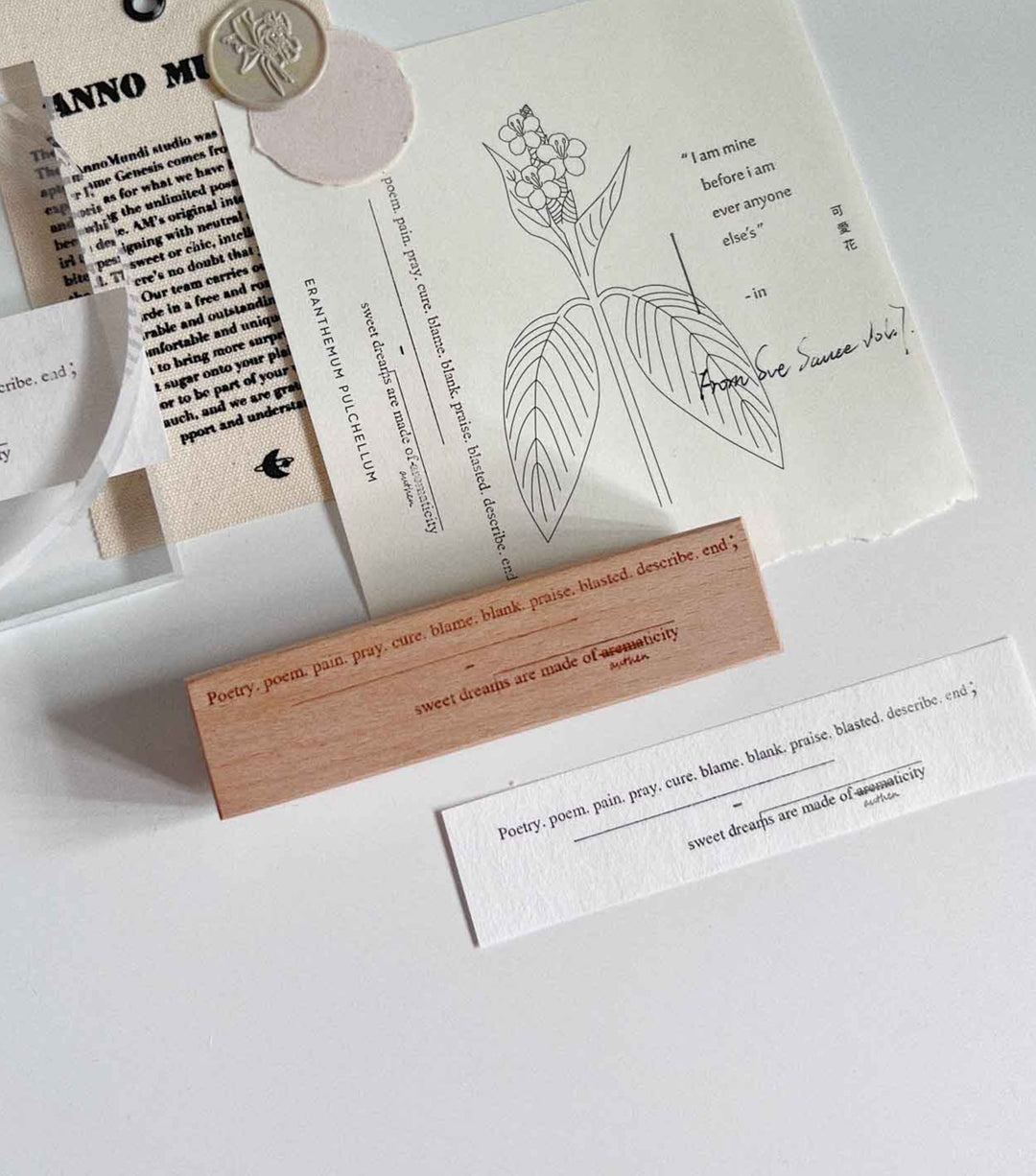 Sue Sauce Rubber Stamp - Vol.7 (New 2022) - Long Sentences
