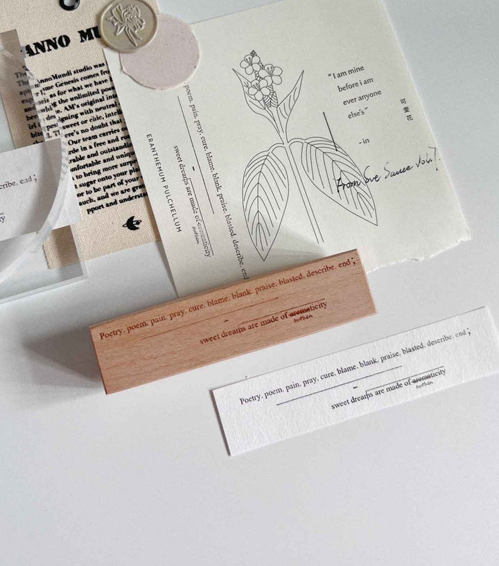 Sue Sauce Rubber Stamp - Vol.7 (New 2022) - Long Sentences