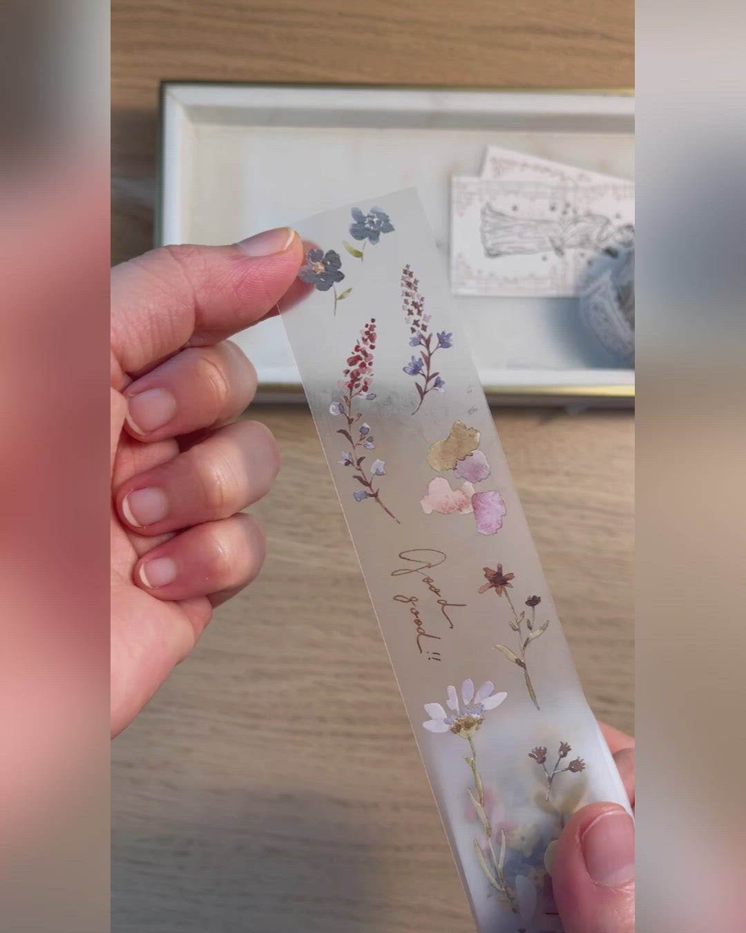 Pion Matt PET Tape - Watercolor Botanical Garden