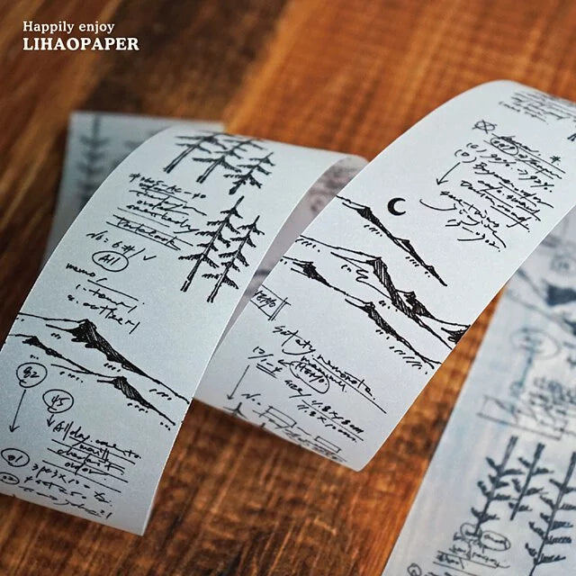 Lihaopaper Forest Memo Tape 