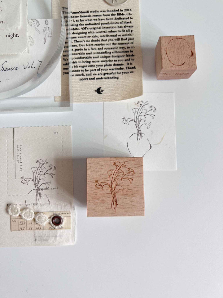 Sue Sauce Rubber Stamp - Vol.7 (New 2022) - Carnation Bouquet