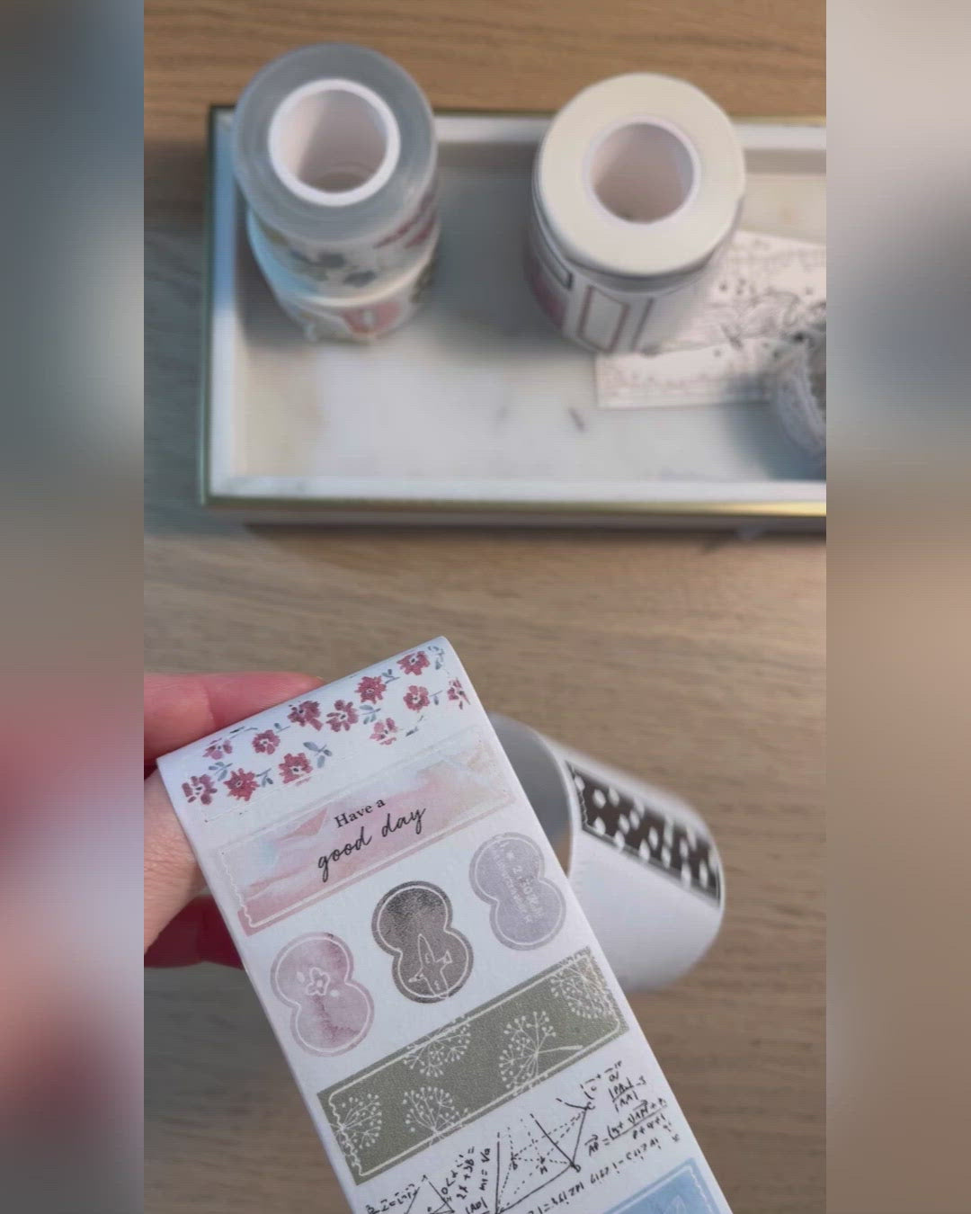 Pion Die-cut Sticker Roll - Patterns