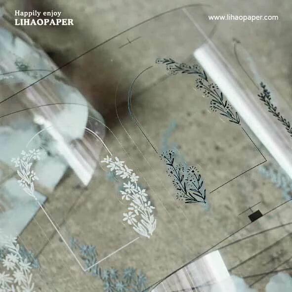 Lihaopaper Outside of Flower Window Die-Cut Tape - Monochrome  - PET