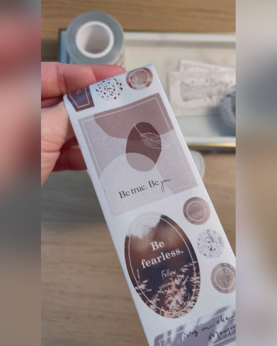 Pion Die-cut Sticker Roll - The Moment