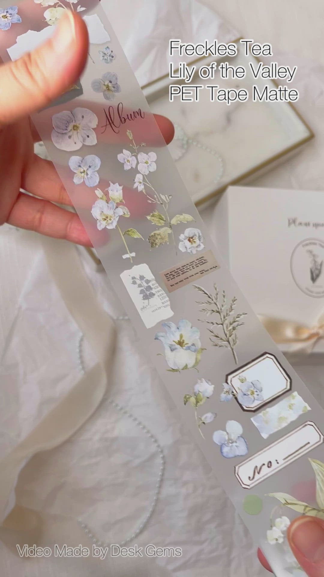 Freckles Tea Leaf Series Tape - Lily of the Valley