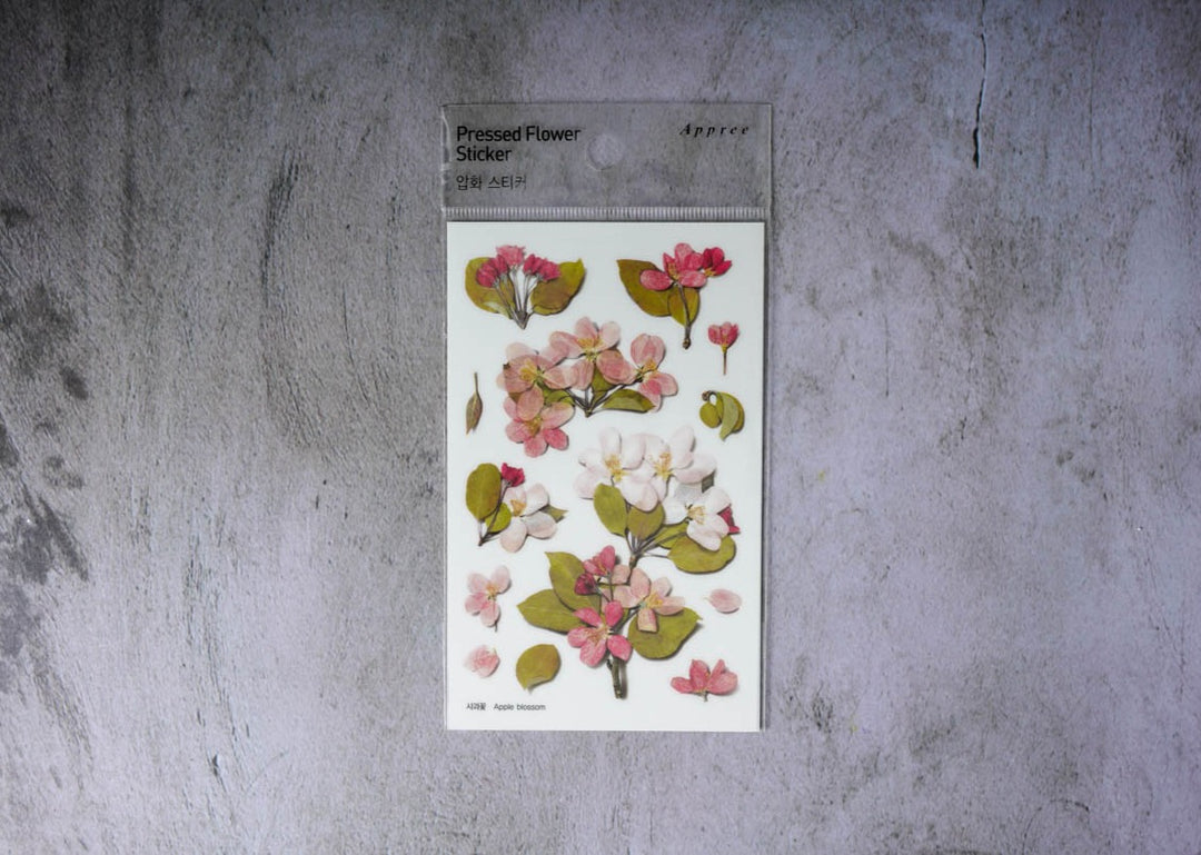 Appree Pressed Flower Stickers - Apple Blossom