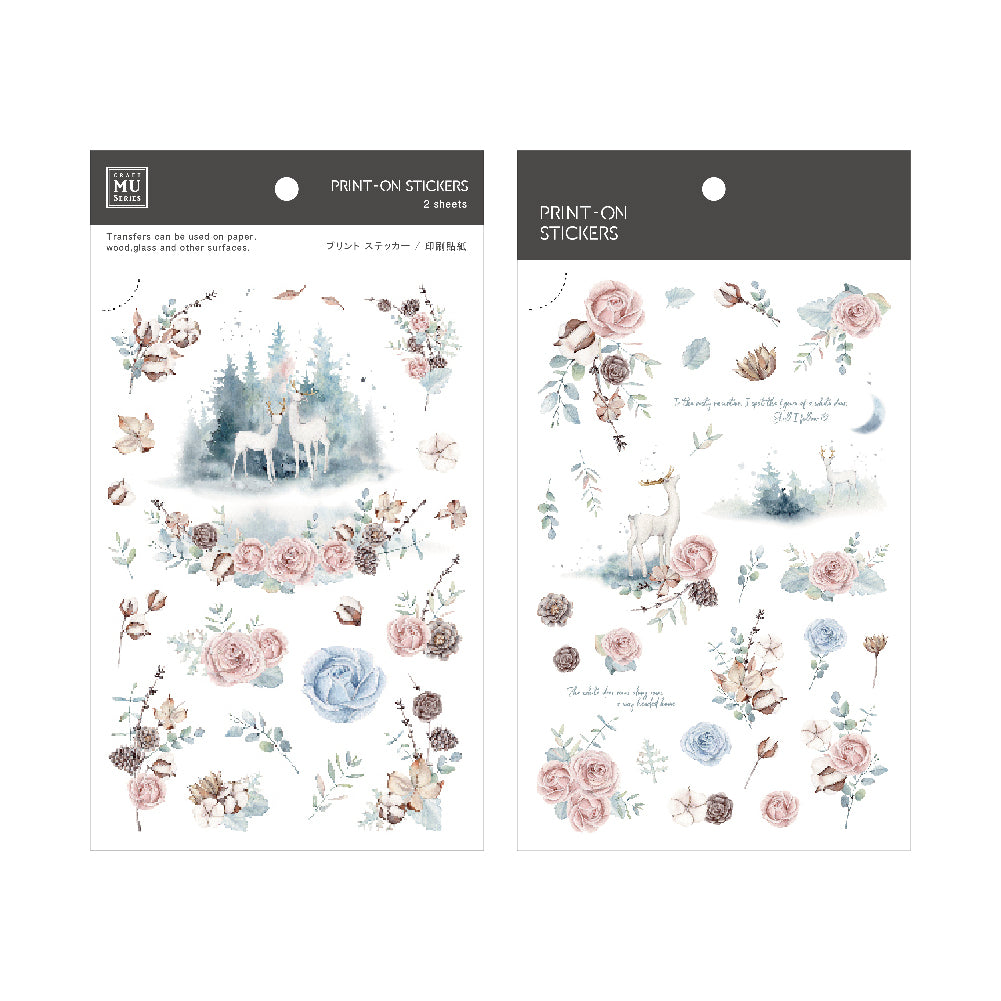 MU Print-on Stickers - No. 208 - Winter White Deer