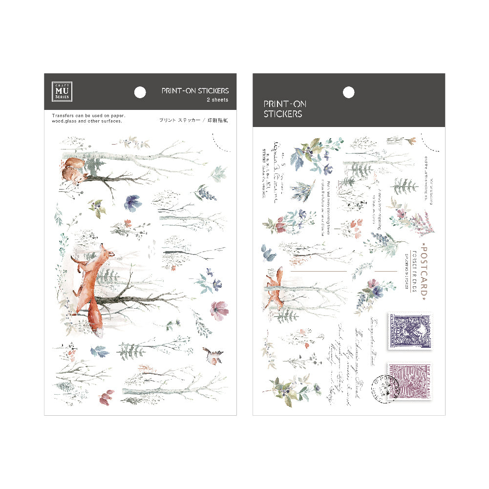 MU Print-on Stickers - No. 209 - Snowy Forest