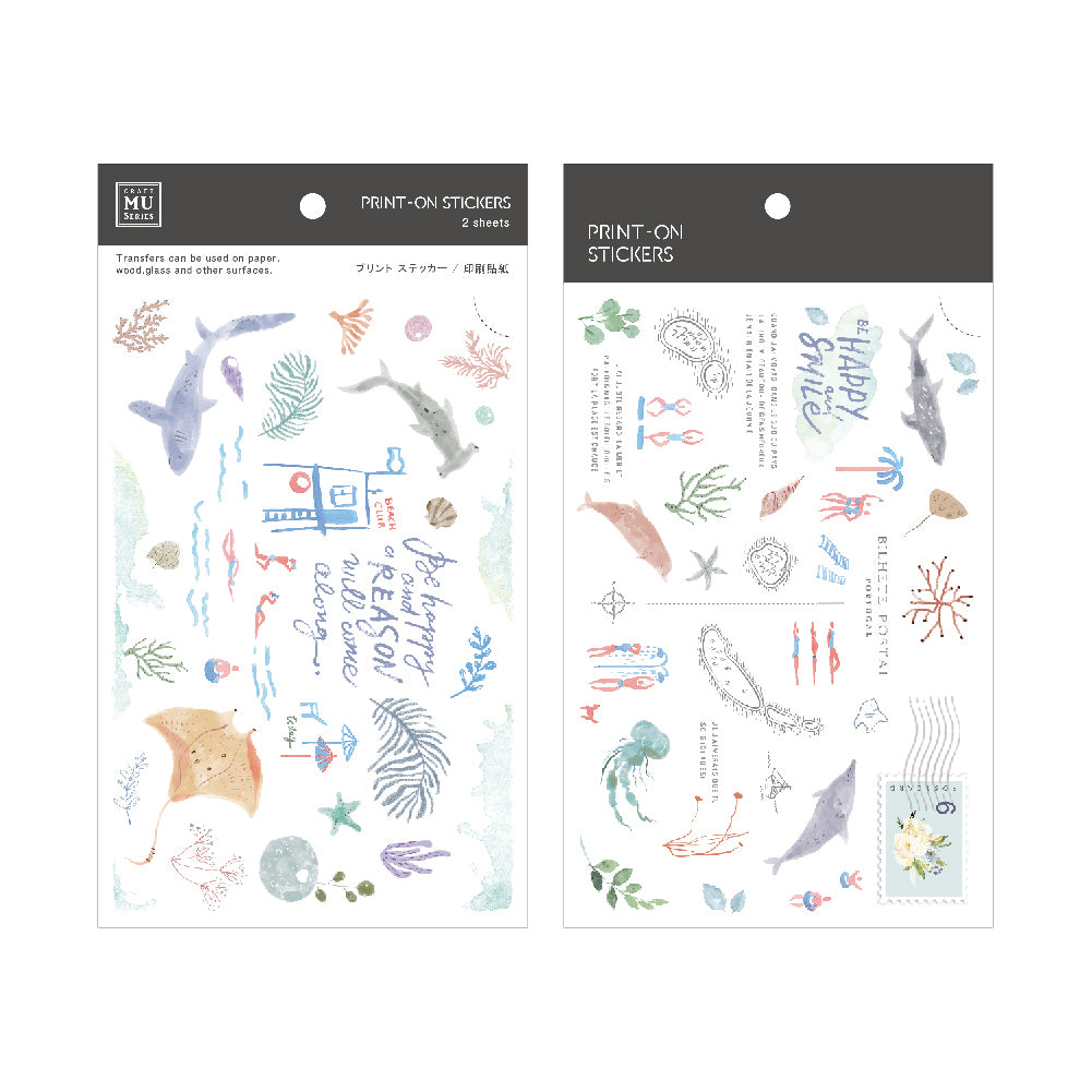 MU Print-on Stickers - No. 198 - On the Beach