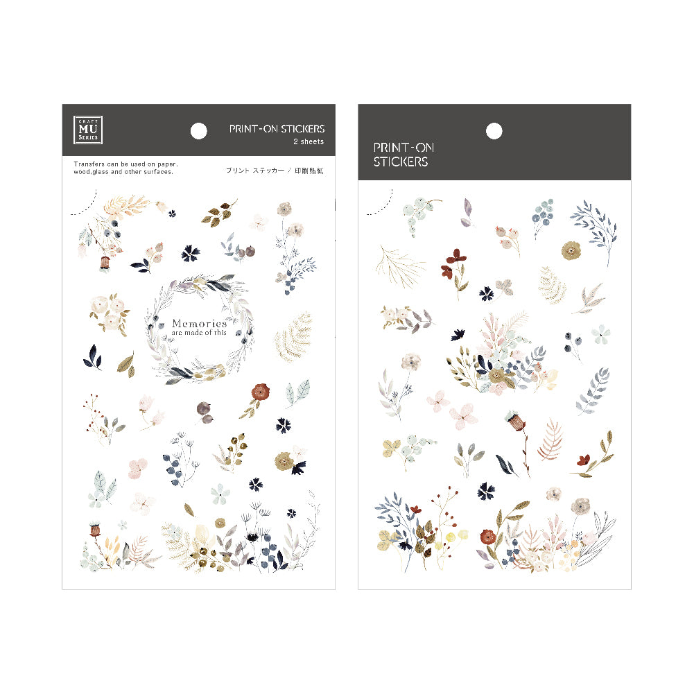 MU Print-on Stickers - No. 202 - Memories