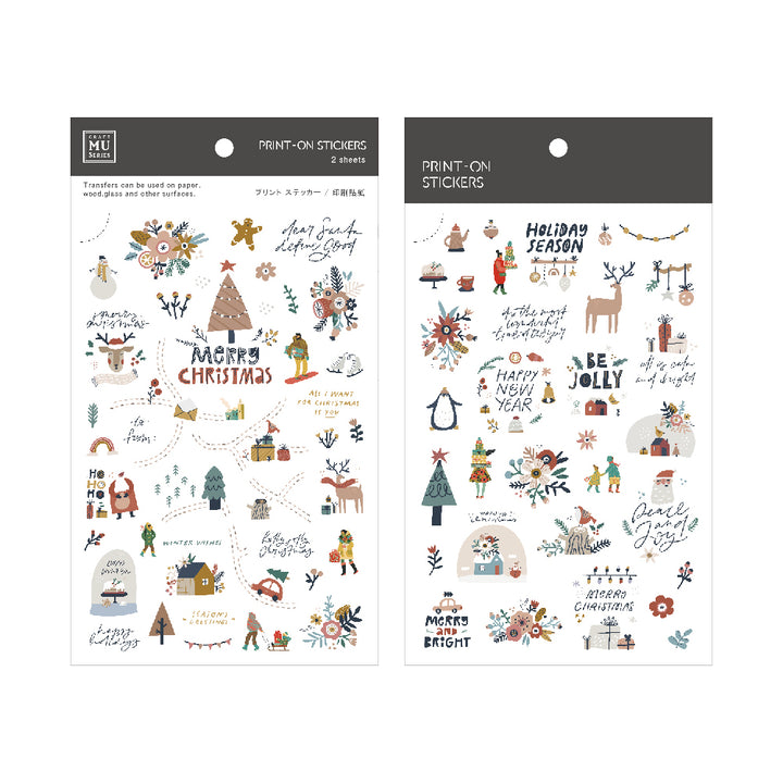 MU Christmas Limited Print-on Stickers (Xmas 2023 Version) 