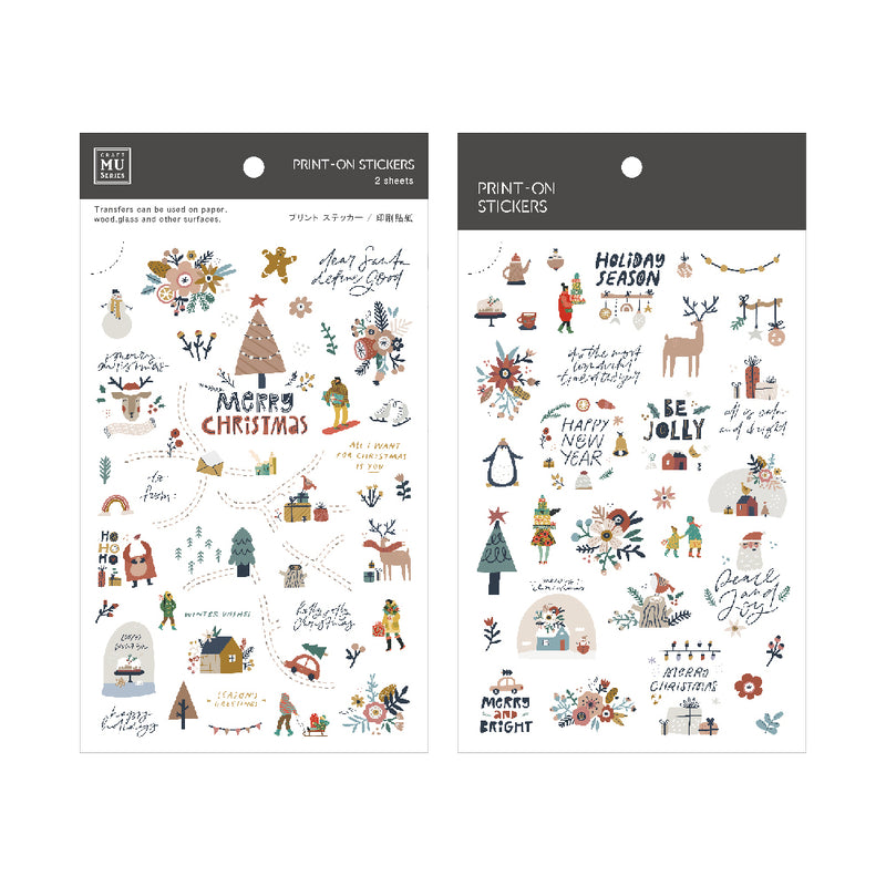 MU Christmas Limited Print-on Stickers (Xmas 2023 Version) 