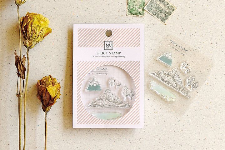 MU Splice Clear Stamps - No. 11 - Islands and Mountains