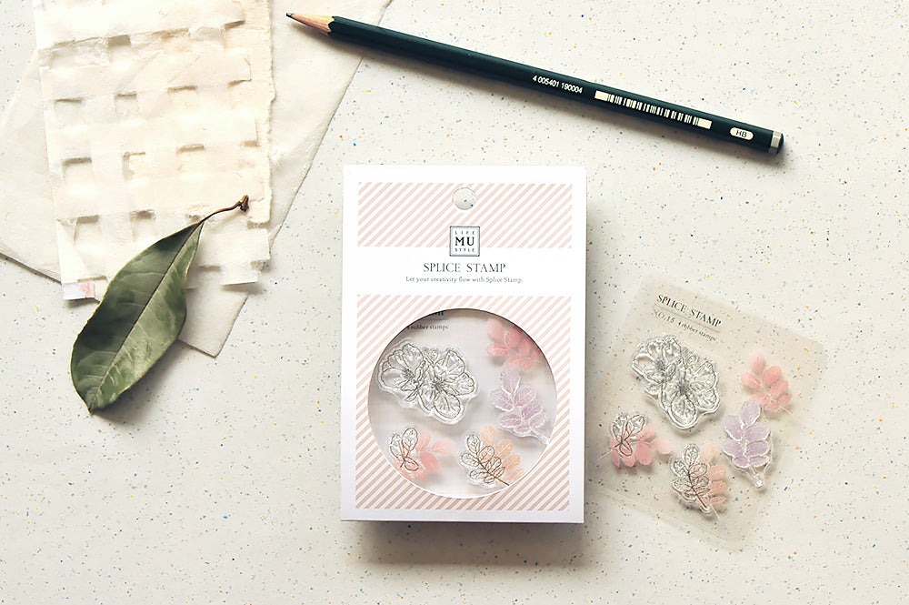 MU Splice Clear Stamps - No. 15 - Flower Branch