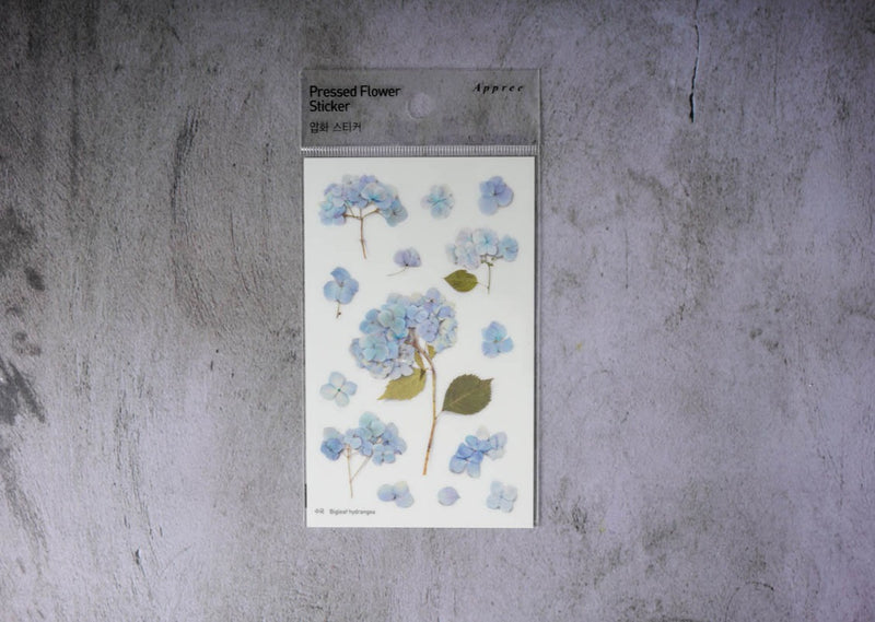 Appree Pressed Flower Stickers - Bigleaf hydrangea